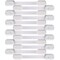 12 Pack Vmaisi Multi-Use Adhesive Straps Locks - Childproofing Baby Proofing Cabinet Latches for Drawers, Fridge, Dishwasher, Toilet Seat, Cupboard, Oven,Trash Can, No Drilling (White) (12)